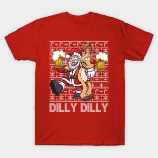 Ugly Christmas Sweater Dilly Dilly T-Shirt